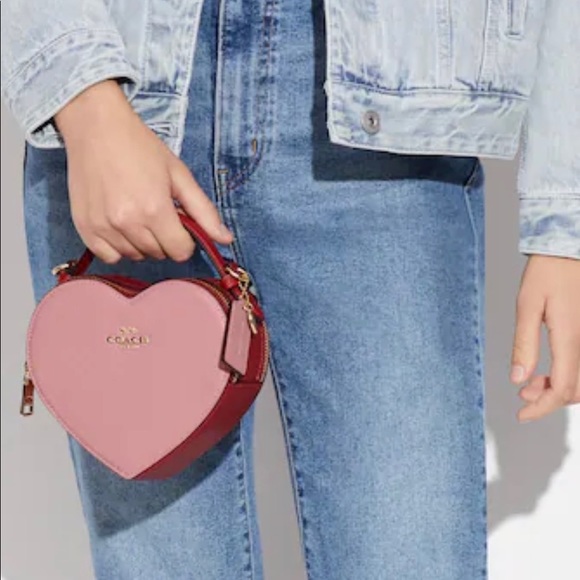 Coach Heart Crossbody in colorblock - Picture 6 of 14
